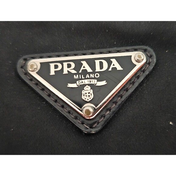 Prada Moon Y2K Small Shoulder Bag Chunky Silver Chain and Leather Handle - Picture 10 of 12